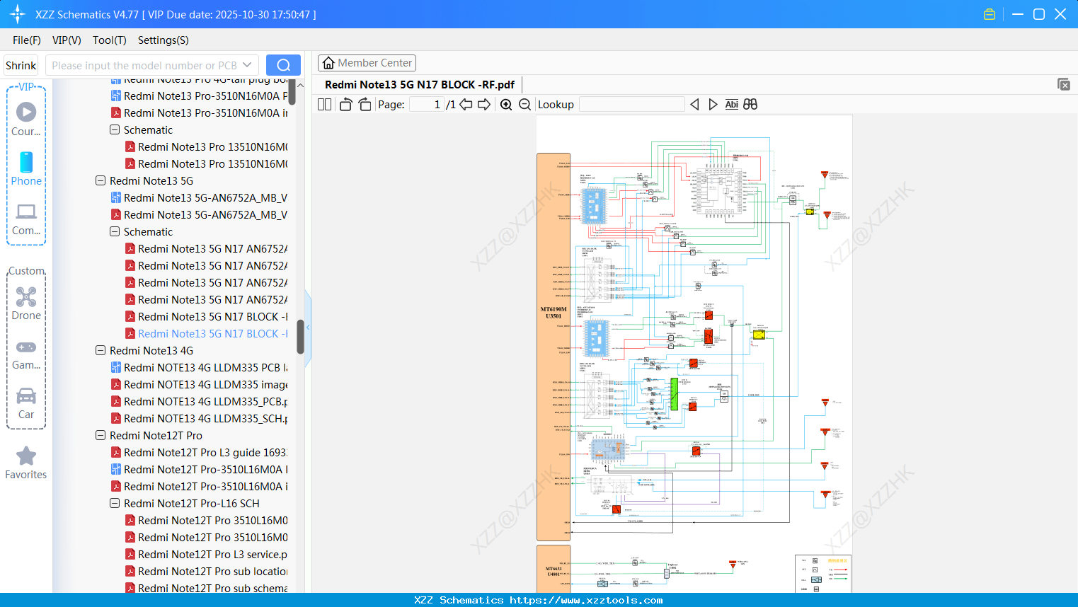 Xiaomi Redmi Note13 5G N17 BLOCK -RF